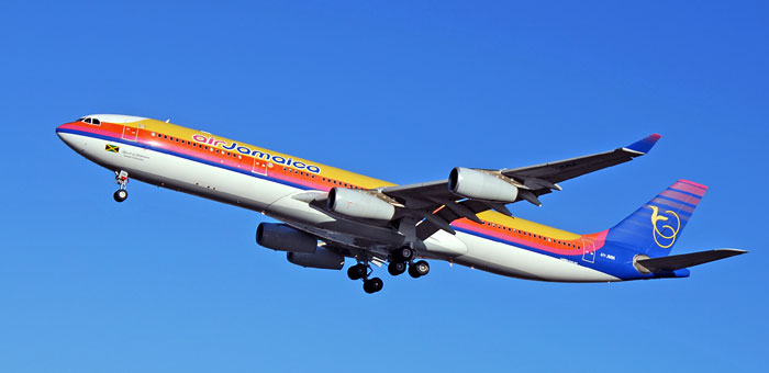 6y-jmm Air Jamaica Airbus A340-313X plane