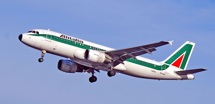 I-BIKC Alitalia Airbus A320-214 plane