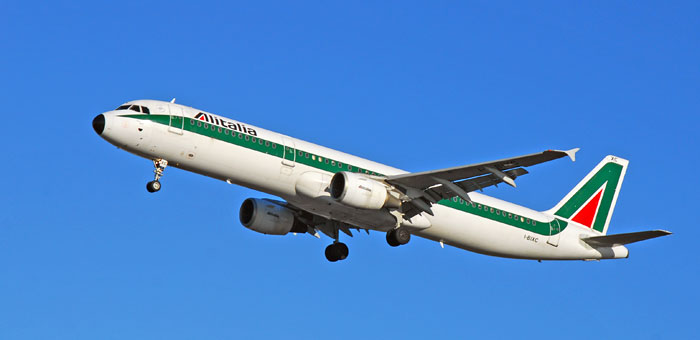 I-BIXC Alitalia Airbus A321-112 plane