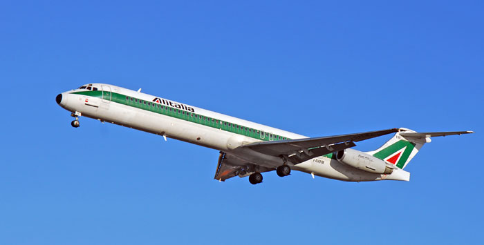 I-DATM Alitalia McDonnell Douglas MD-82 plane