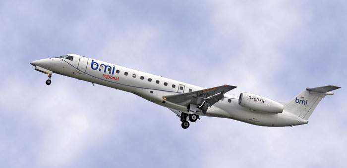 G-CCYH BMI British Midland Regional Embraer EMB-145EP plane