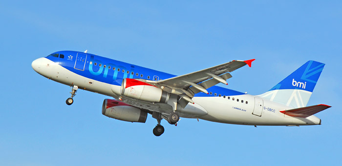 G-DBCC BMI British Midland Airbus A319-131 plane