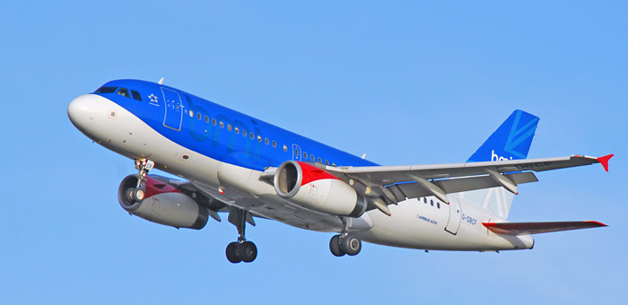 G-DBCF BMI British Midland Airbus A319-131 plane