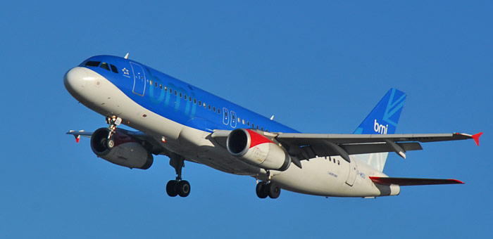 G-MIDU BMI British Midland Airbus A320-232 plane