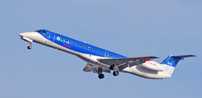 G-RJXE BMI British Midland Regional Embraer EMB-145EP plane