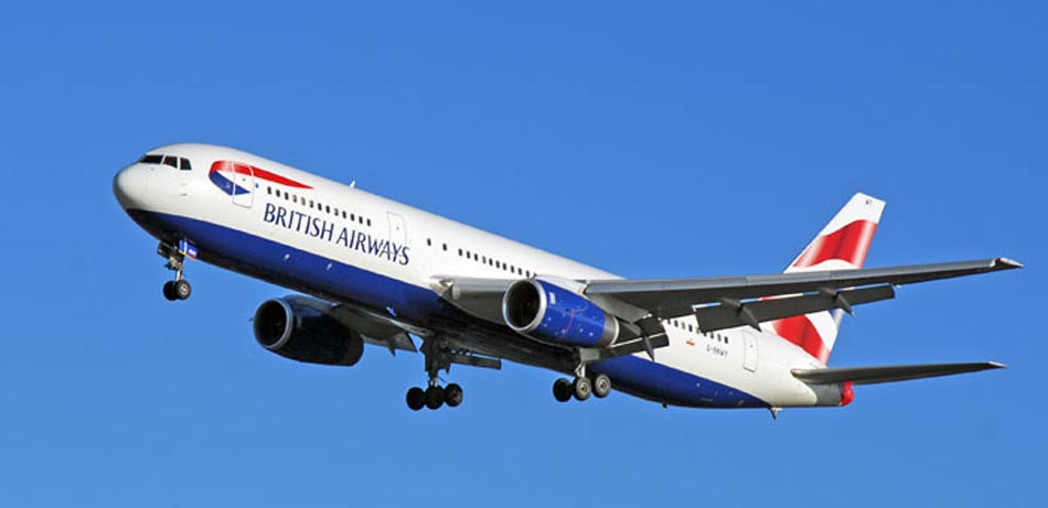 G-BNWY British Airways Boeing 767-336/ER plane