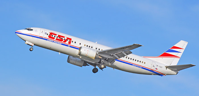 OK-CGT CSA - Czech Airlines Boeing 737-46M plane