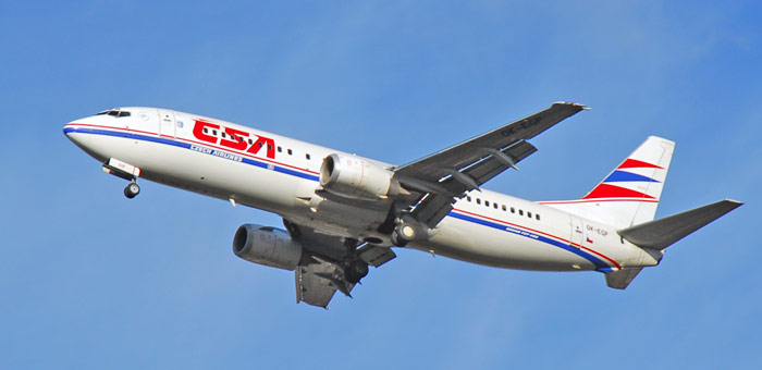 OK-EGP CSA - Czech Airlines Boeing 737-45S plane