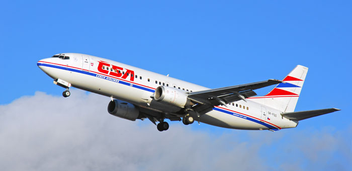 OK-FGS CSA - Czech Airlines Boeing 737-45S plane