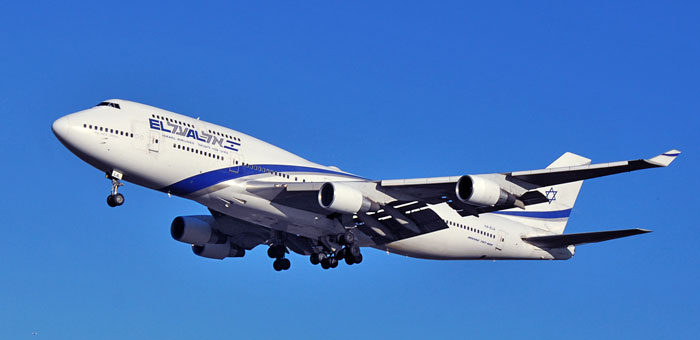4X-ELA El Al Israel Airlines Boeing 747-458 plane