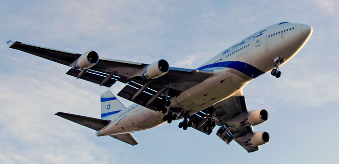 4X-ELB El Al Israel Airlines Boeing 747-458 plane