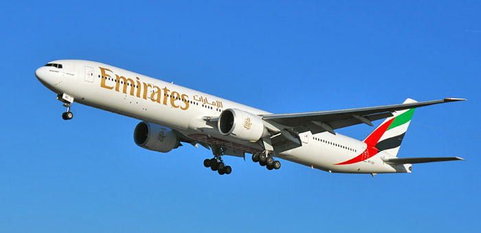 A6-EBC Emirates Boeing 777-36N/ER plane