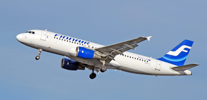 OH-LXB Finnair Airbus A320-214 plane