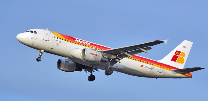 EC-HAG  Iberia Airbus A320-214 plane