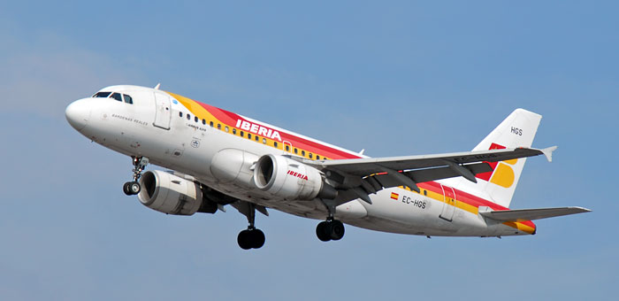 EC-HGS Iberia Airbus A319-111 plane