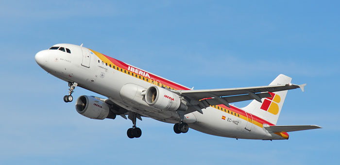 EC-HGZ  Iberia Airbus A320-214 plane