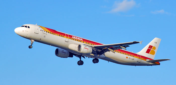 EC-IJN Iberia Airbus A321-211 plane