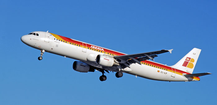 EC-ILP Iberia Airbus A321-211 plane