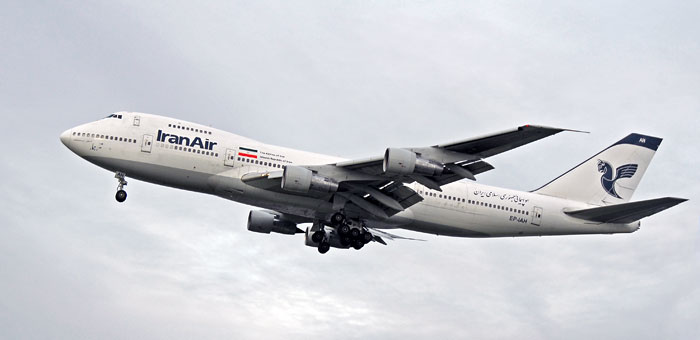 EP-IAH Iran Air Boeing 747-286BM plane