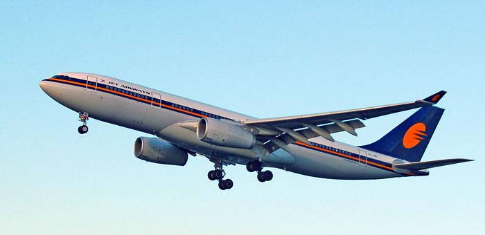 VT-JWE Jet Airways Airbus A330-243 plane