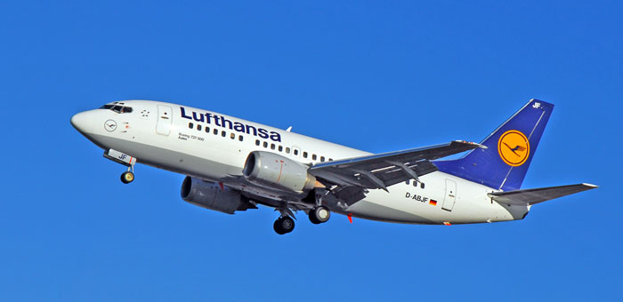 D-ABJF Lufthansa Boeing 737-530 plane