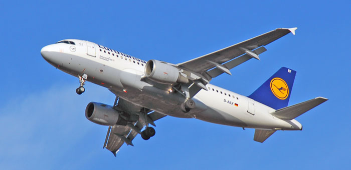 D-AILY Lufthansa Airbus A319-114 plane