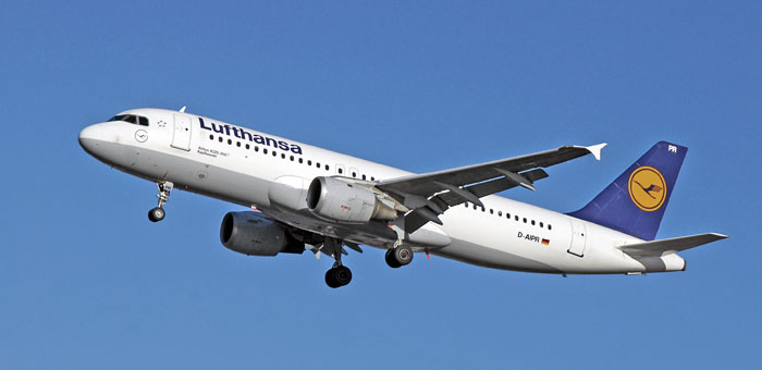 D-AIPR Lufthansa Airbus A320-211 plane