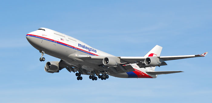 9M-MPJ Malaysia Airlines Boeing 747-4H6 plane