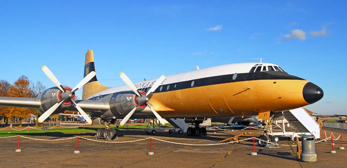 G-AOVT Monarch Britannia 312 plane