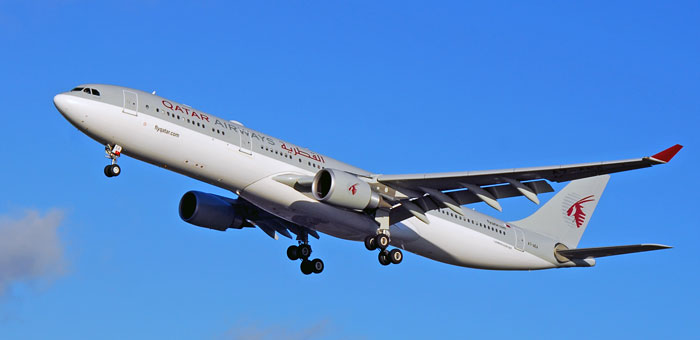 A7-AEA Qatar Airways Airbus A330-303X plane