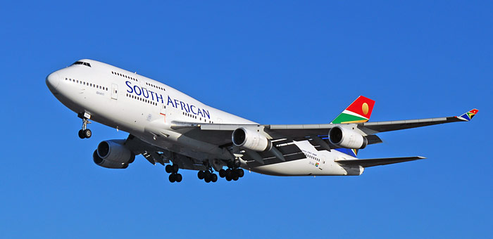 ZS-SAK South African Airways Boeing 747-444 plane