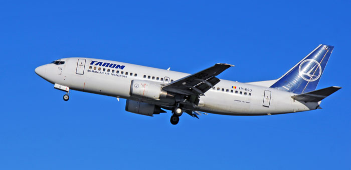 YR-BGD Tarom Boeing 737-38J plane