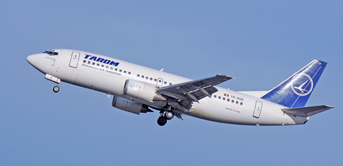 YR-BGE Tarom Boeing 737-38J plane