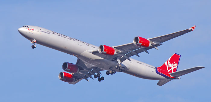 G-VMEG Virgin Atlantic Airways Airbus A340-642 plane